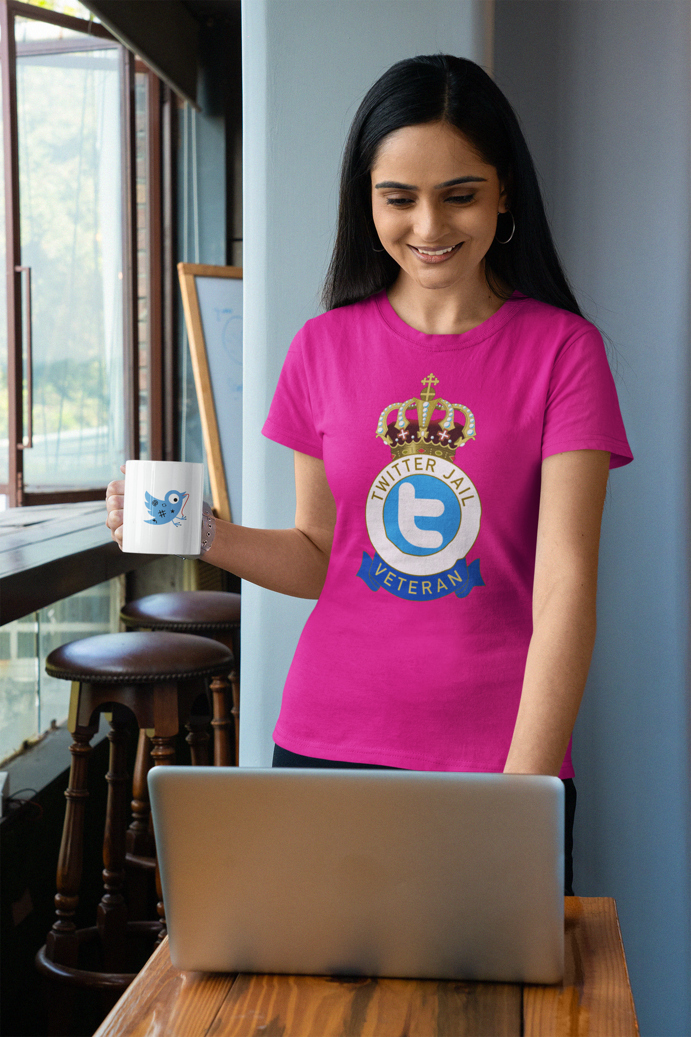 Twitter Jail Veteran T-Shirt Women