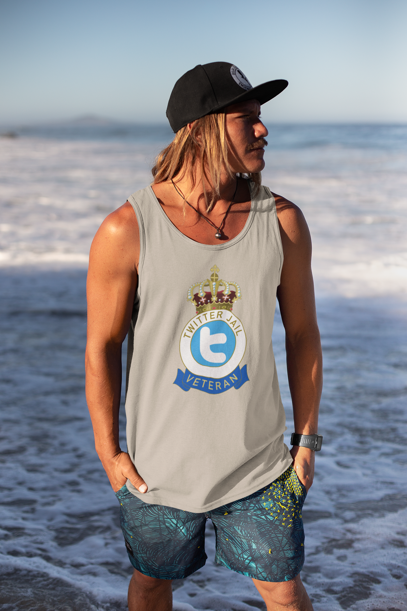 Twitter Jail Veteran Tank Top Men