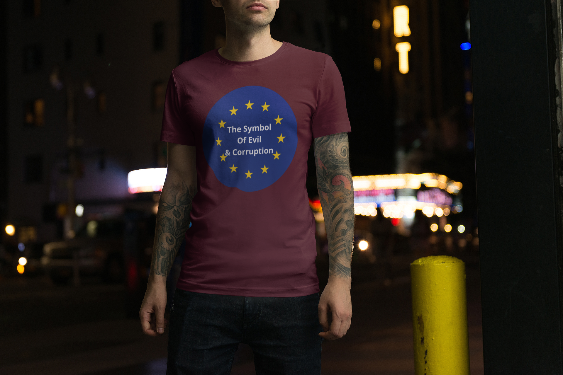 EU-Evil & Corruption T-Shirt Herr