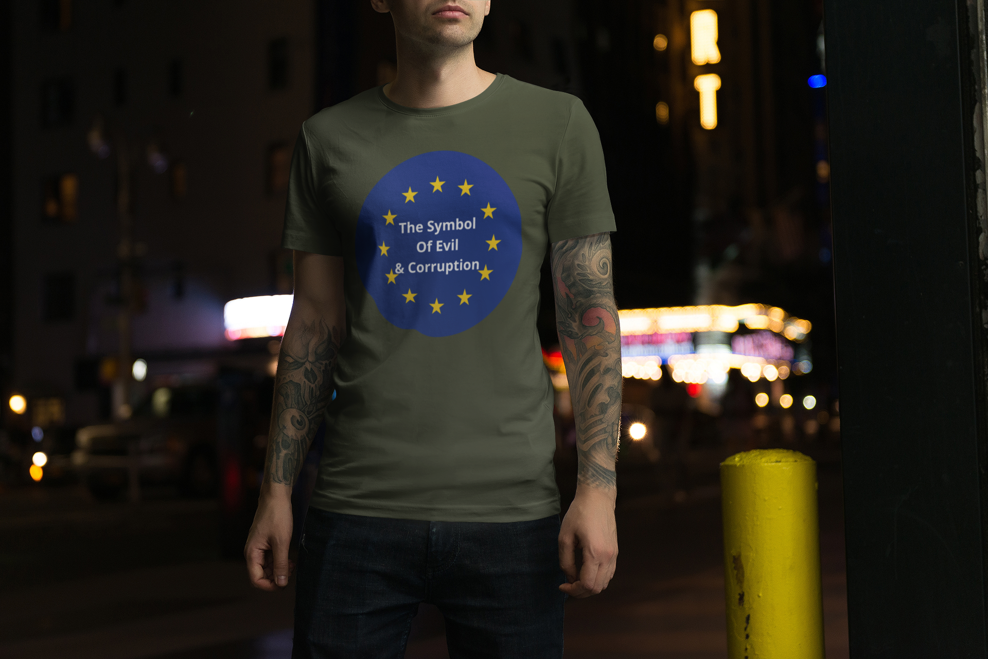 EU-Evil &Corruption T-Shirt Men