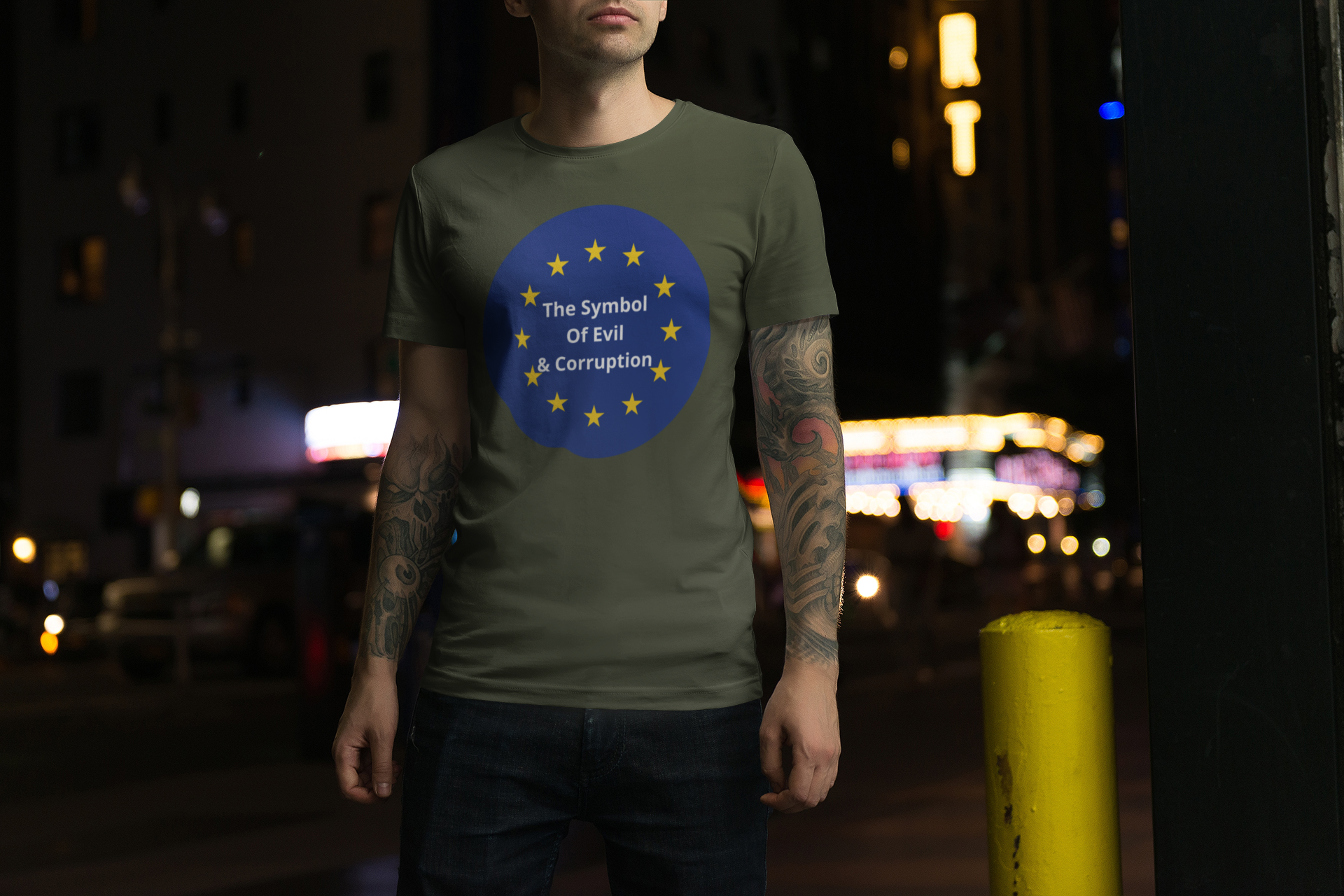 EU-Evil & Corruption T-Shirt Herr