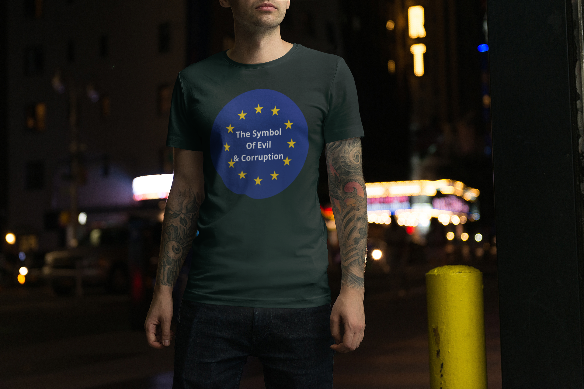 EU-Evil & Corruption T-Shirt Herr