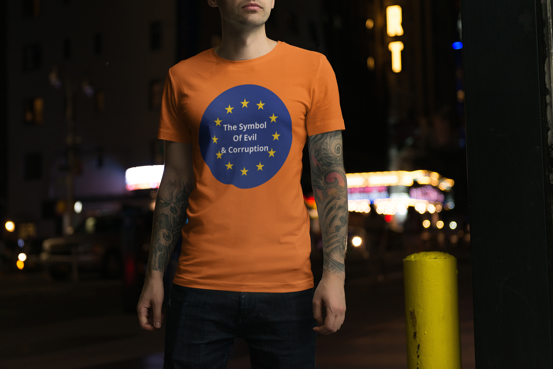 EU-Evil &Corruption T-Shirt Men