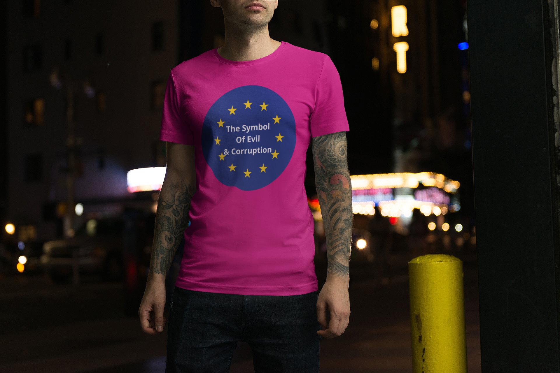 EU-Evil & Corruption T-Shirt Herr