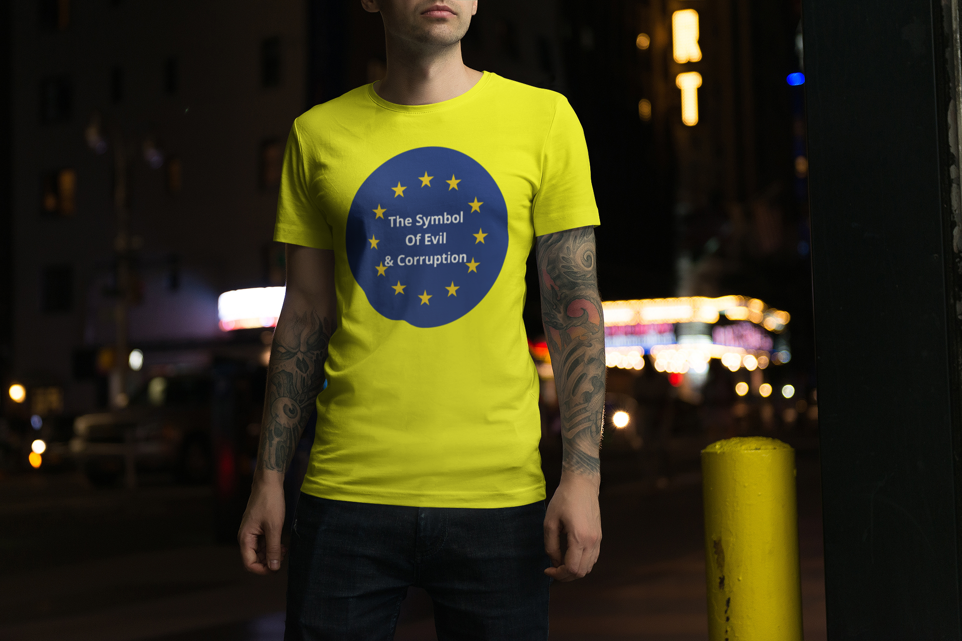 EU-Evil & Corruption T-Shirt Herr