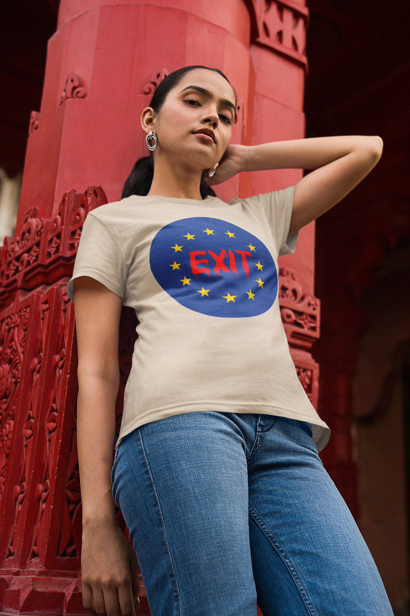 Exit Eu T-Shirt Dam