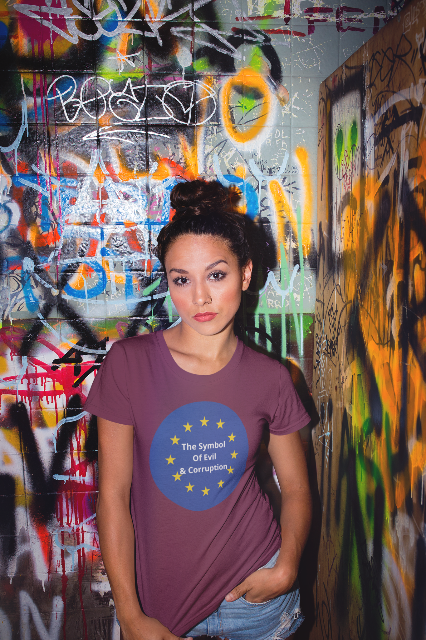 EU-Evil & Corruption T-Shirt Women