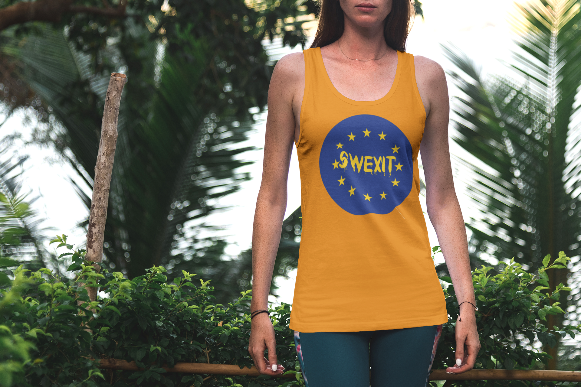 Swexit Tank Top, Ut ur EU nu! Swexit Merch, Sveriges största utbud av SWEXIT Merch