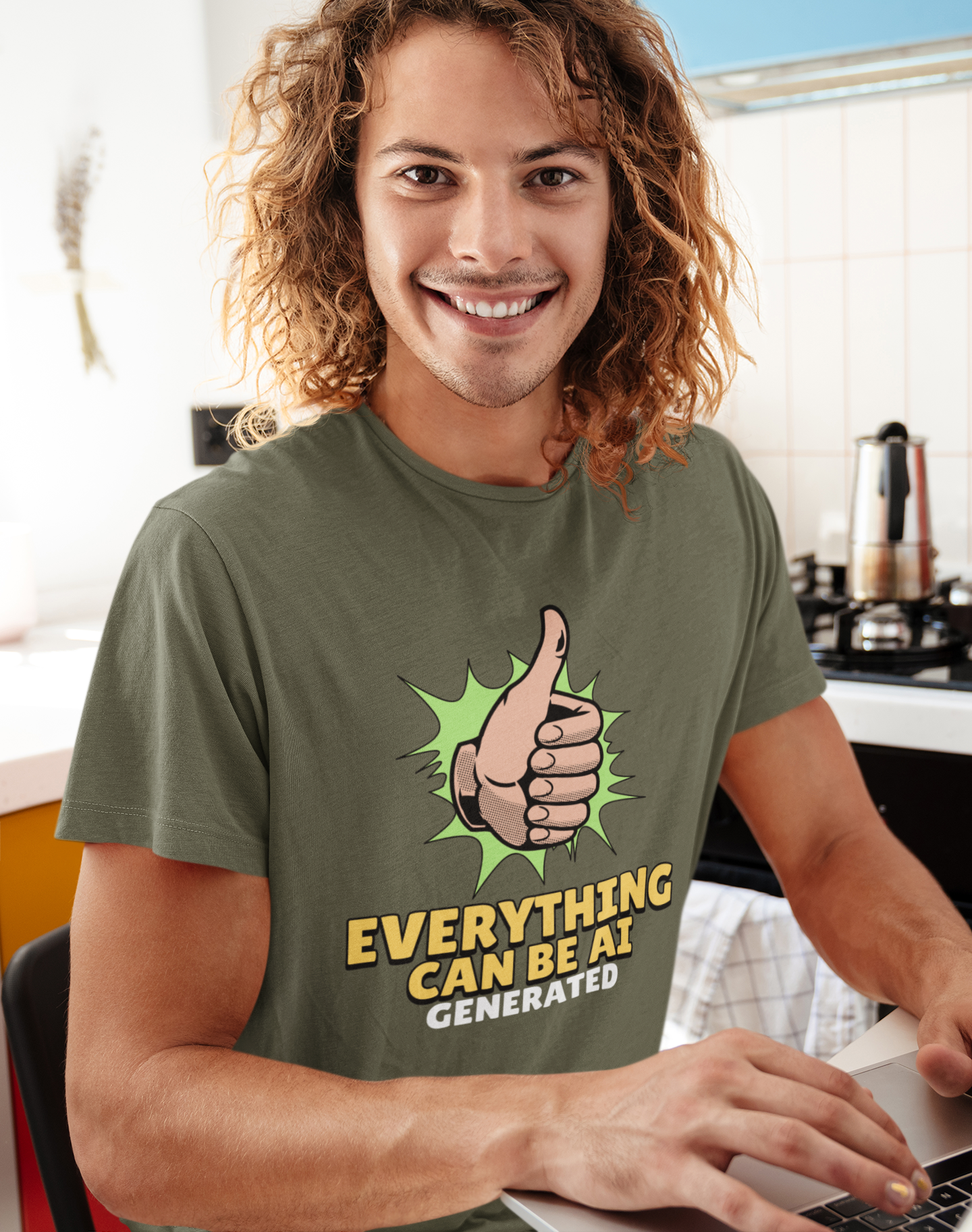 Ai Generated T-Shirt Herr