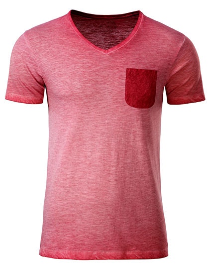 Pocket V-Neck T-Shirt Herr