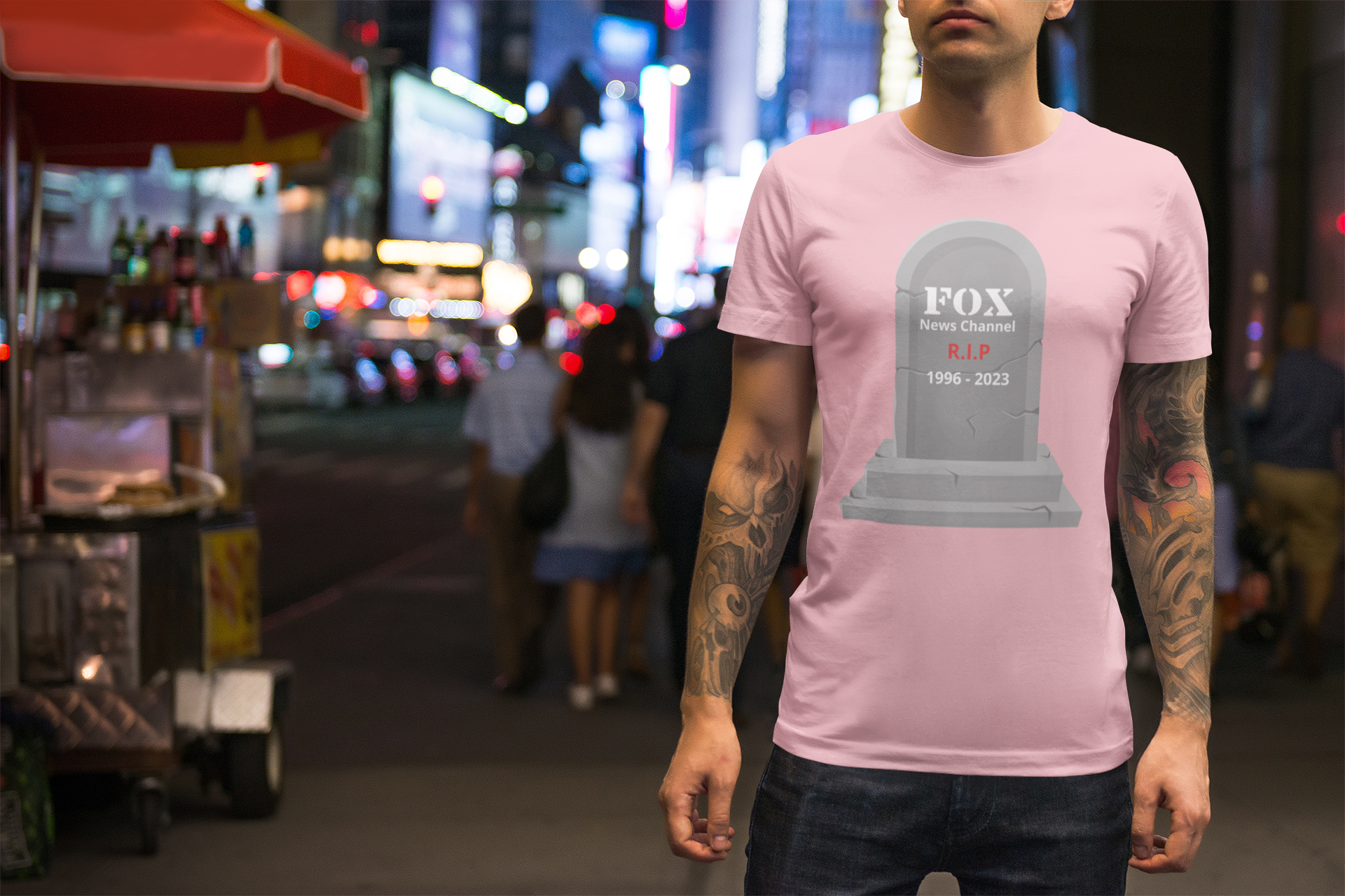 R.I.P Fox News Channel 1996-2023 T-Shirt Herr