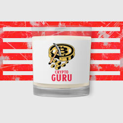 Crypto Guru Wax Candle - White - Unscented