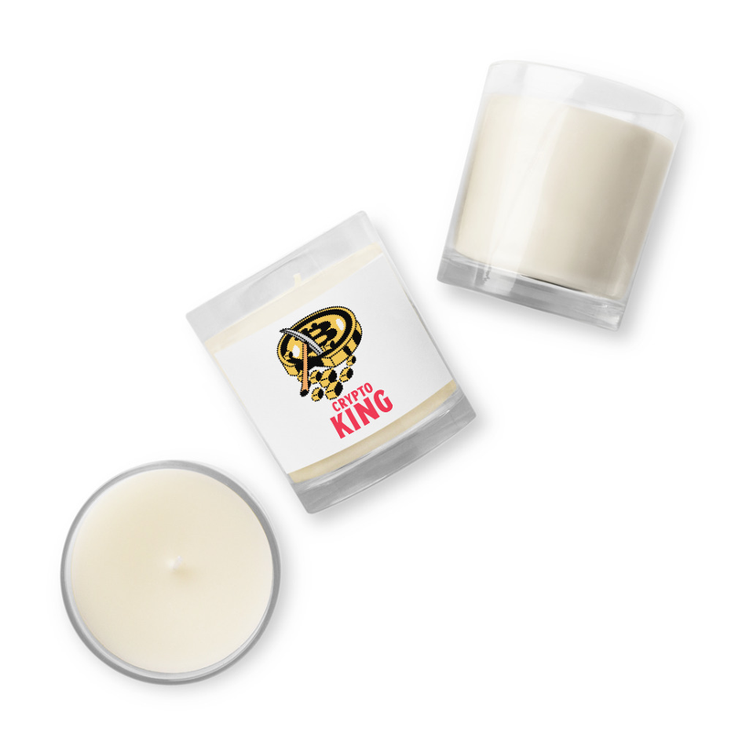 Crypto King Wax Candle - White - Unscented
