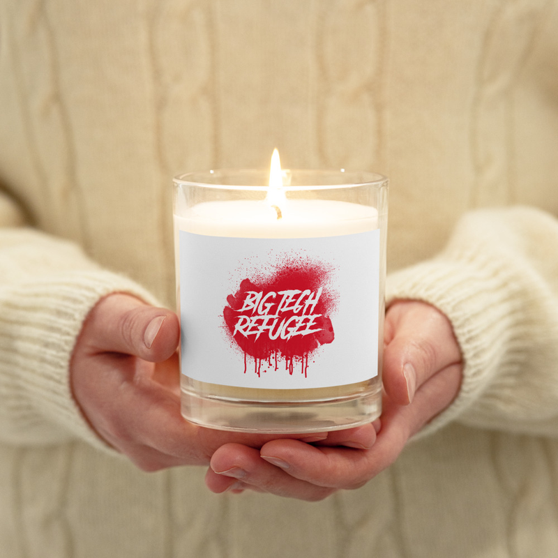 Big Tech Refugee Wax Candle - White - Unscented