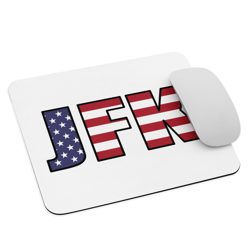 JFK Mouse pad - White