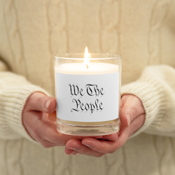 We The People Wax Candle - White - Unscented
