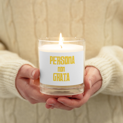 Persona Non Grata Wax Candle - White - Unscented