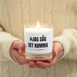 Jag Såg Det Komma Wax Candle - White - Unscented