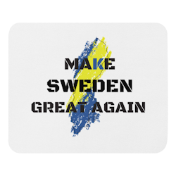 Make Sweden Great Again Mouse Pad - White