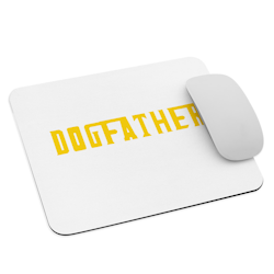 Dog Father Mouse Pad - White