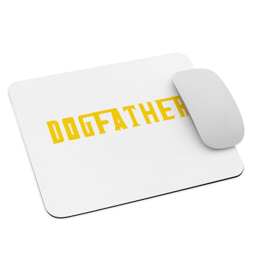 Dog Father Mouse Pad - White