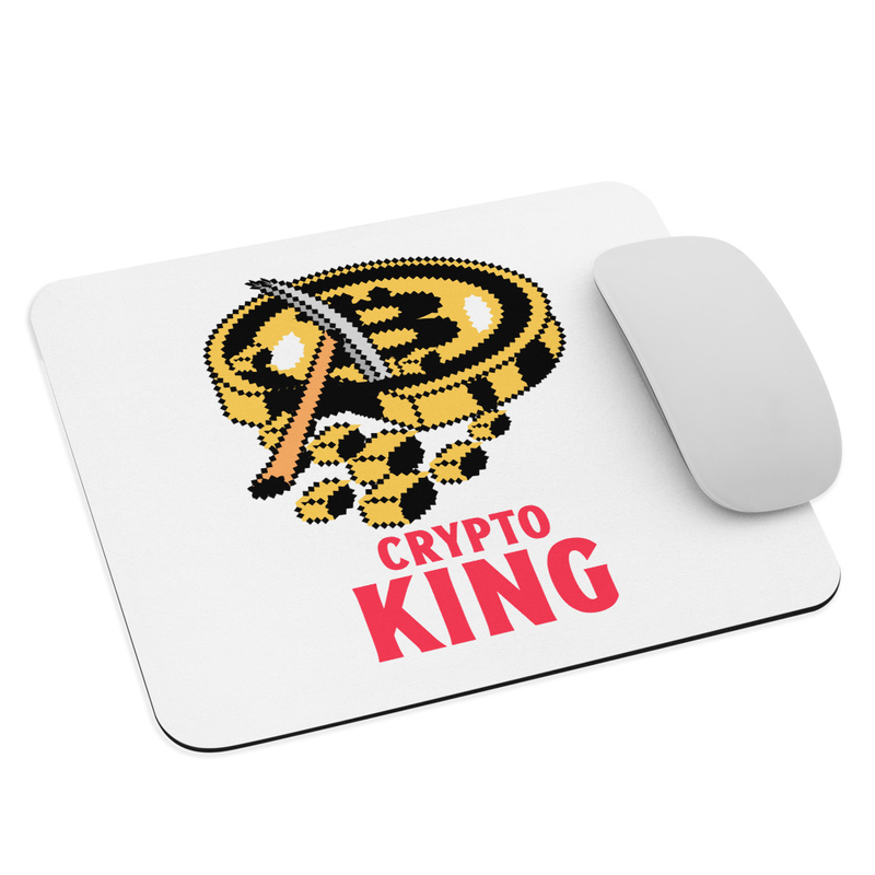 Crypto King Mouse Pad - White