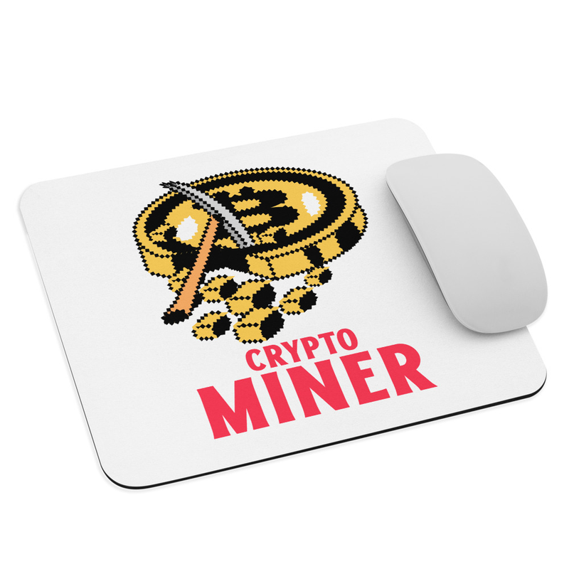 Crypto Miner Mouse Pad - White