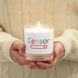 Censor Wax Candle - White - Unscented