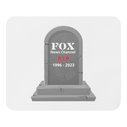 R.I.P Fox News Mouse Pad - White