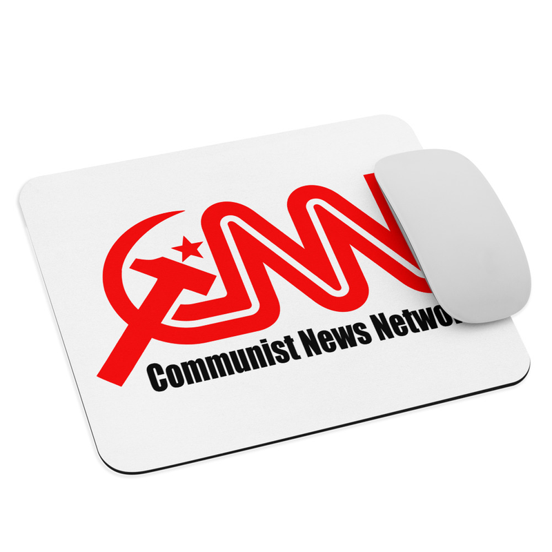 CNN Commie Mouse Pad - White