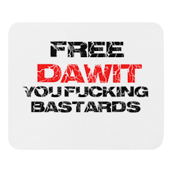Free Dawit Mouse Pad - White