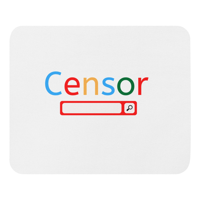 Censor Mouse Pad - White