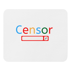 Censor Mouse Pad - White