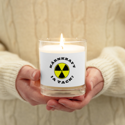 Kärnkraft Ja Tack! Wax Candle - White - Unscented