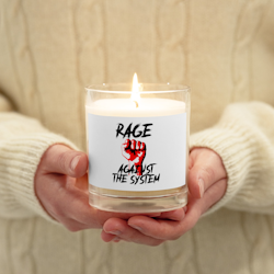 Rage Against The System Wax Candle - White - Unscented