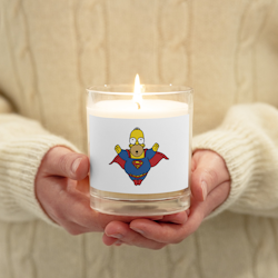 Homer Superman Wax Candle - White - Unscented