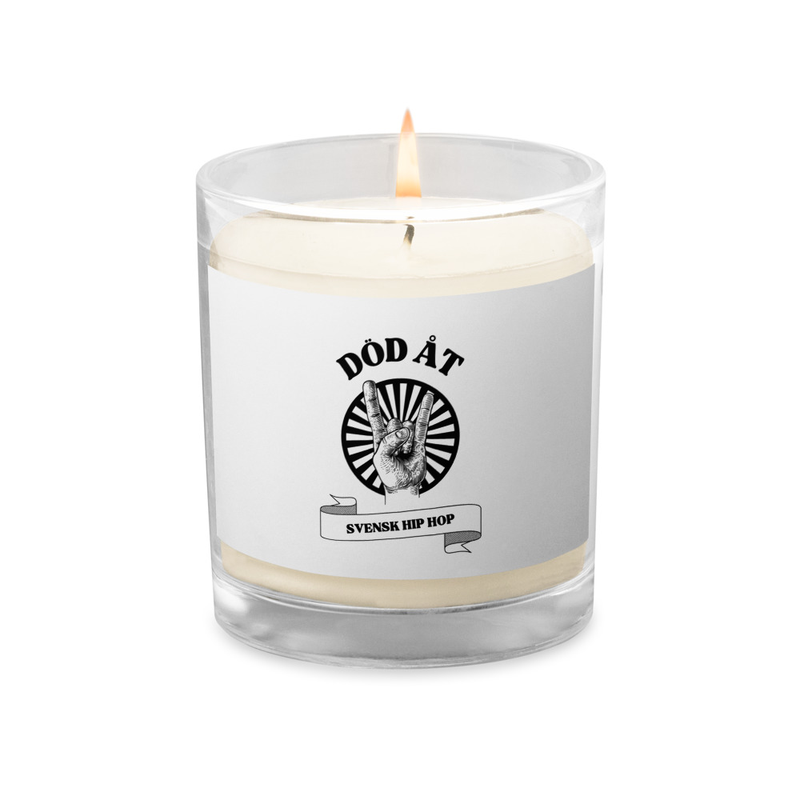 Död Åt Svensk Hip Hop  Wax Candle - White - Unscented