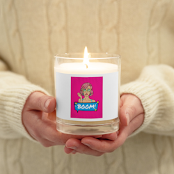 Retro Boom Wax Candle - White - Unscented