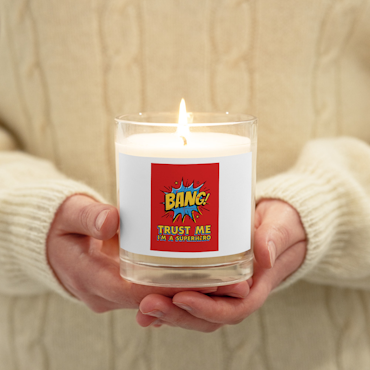 BANG-Super Hero Wax Candle - White - Unscented