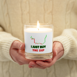 I Just Buy The Dip Wax Candle - White - Unscented
