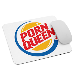 Porn Queen Mouse Pad - White