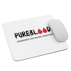 Pure Blood Mouse Pad - White