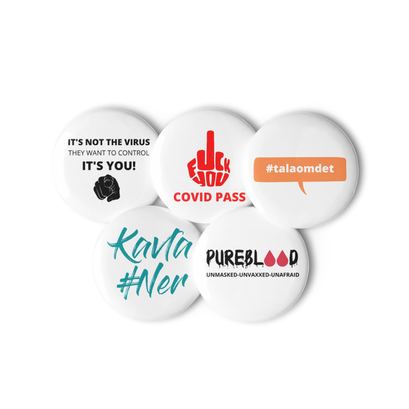 Covid Mix: 1. Pin Buttons (5pcs)