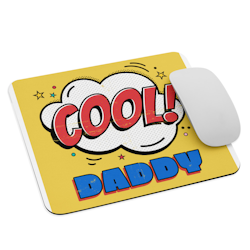Cool Daddy Mouse Pad - White