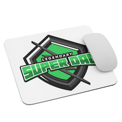 Legenday Super Dad Mouse Pad - White