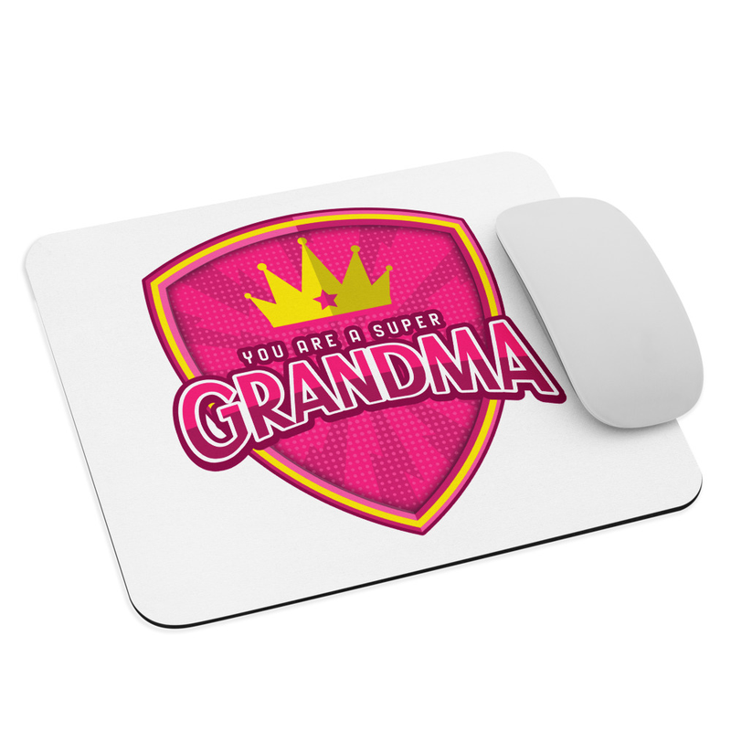 Super Grandma Mouse Pad - White