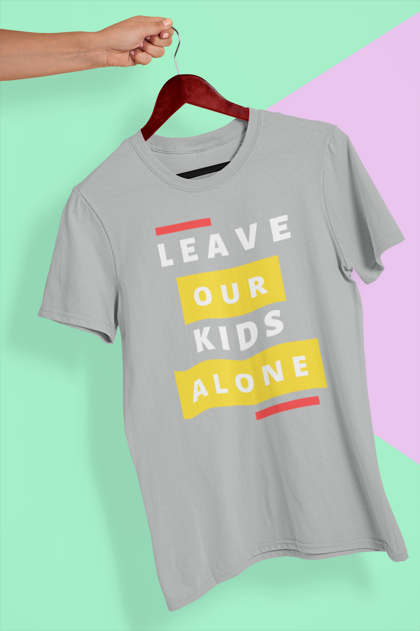 Leave Our Kids Alone tryck, T-Shirt Herr/Men