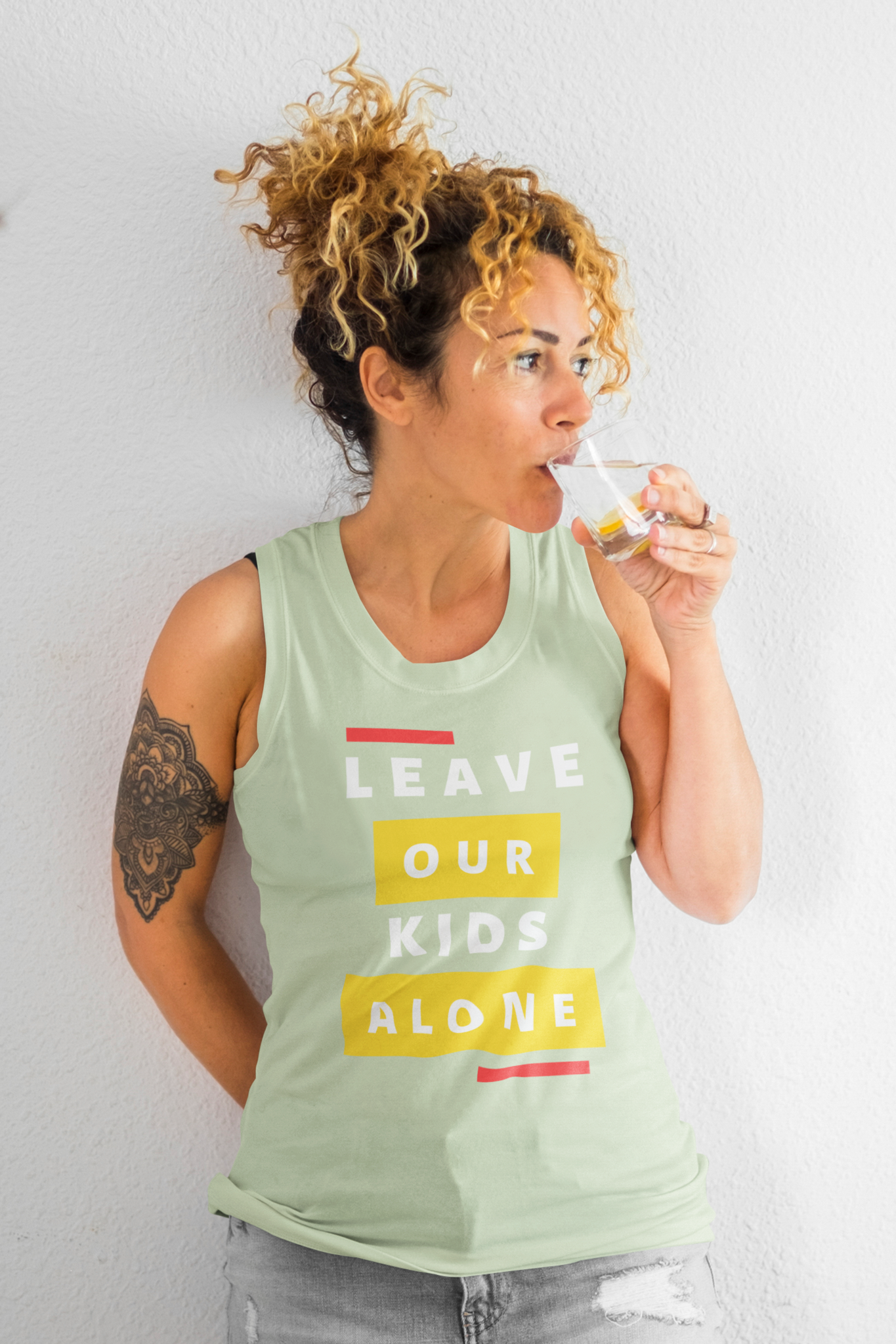 Leave Our Kids Alone Tank Top Dam