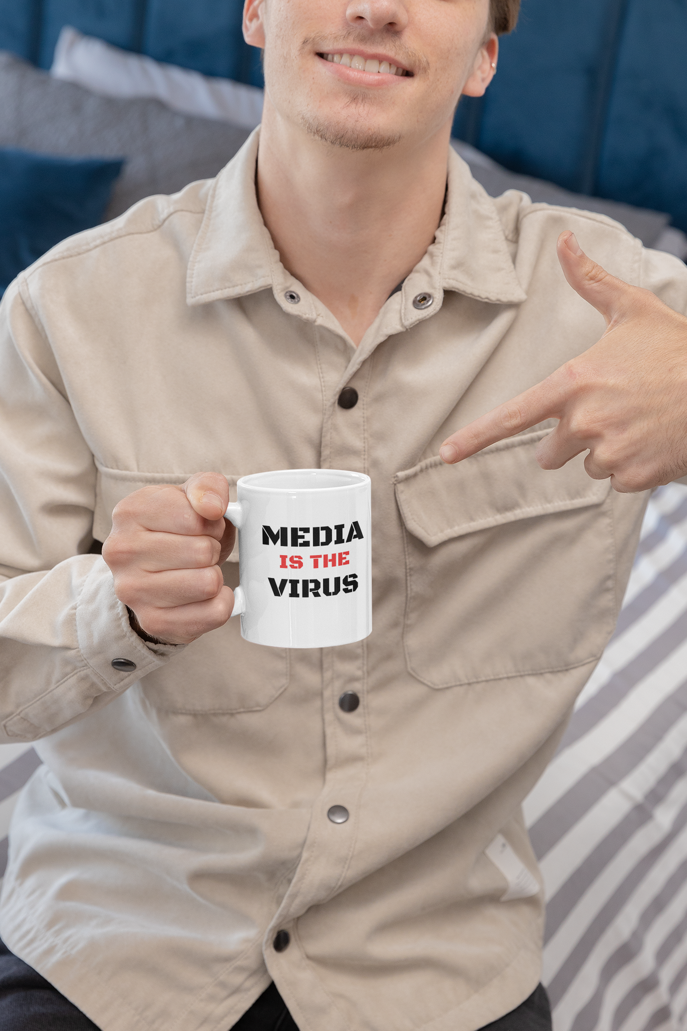 Media Is The Virus Mug