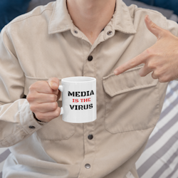 Media Is The Virus Mug